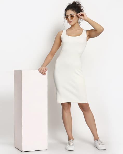 Scoop-Neck Bodycon Dress