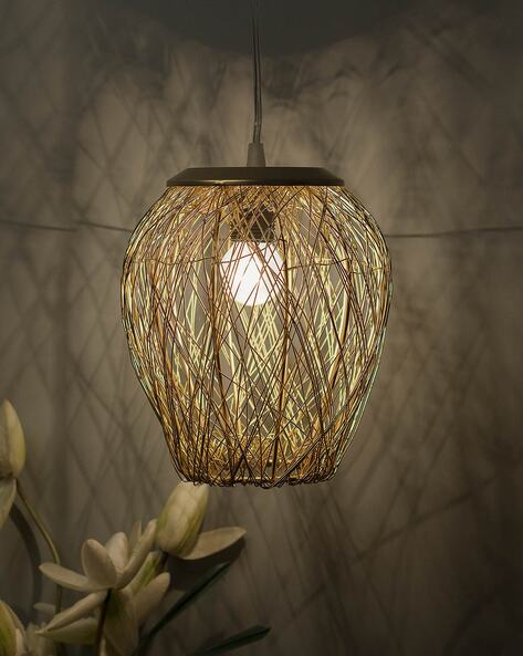 Gold mesh deals pendant light