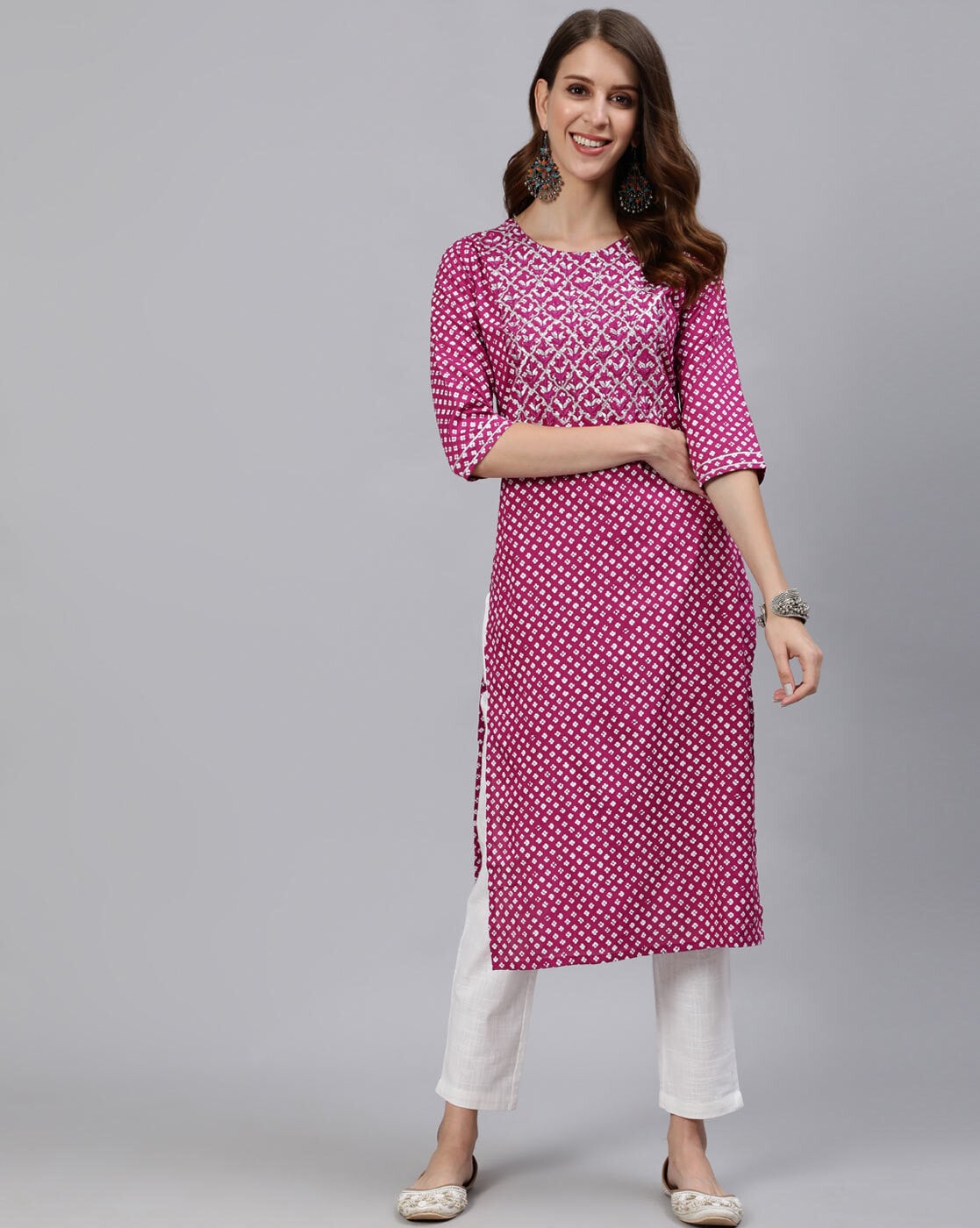 Online Cotton Anarkali Kurtis Jaipuri Designer | Stylish Kurti Long Anarkali