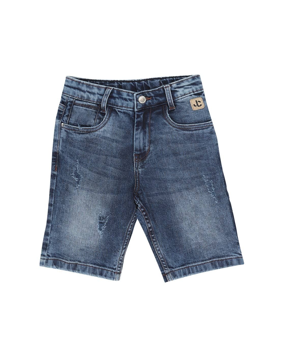 Buy Pack of 2 Denim Shorts Boy's Regular Fit Casual Boxer Bermuda Stylish  Denim Pants for Kids with Drawstring Pockets Baby Boy Half Pant |Blue,  Navy|12-18 Months Online at Best Prices in