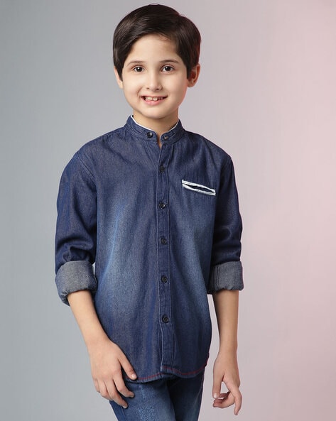 Ralph Lauren Kids Polo Pony Denim Shirt - Farfetch