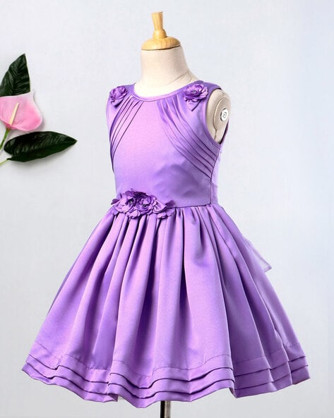 Baby Girls Dress in the Color Lavender Purple With Accent Flower and  Optional Accessories to Match, Perfect Birthday and Holiday Dress - Etsy