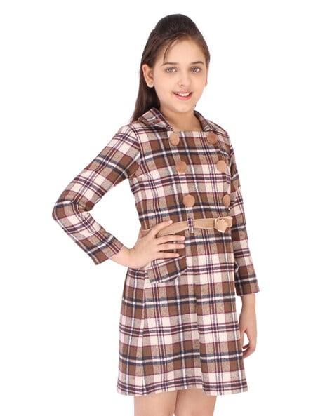 One piece best sale dress in checks