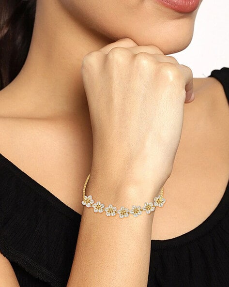 American Designs 14K Gold-Plated Bangle Bracelet Expandable Adjustable Baby  Kids Jewelry - Walmart.com