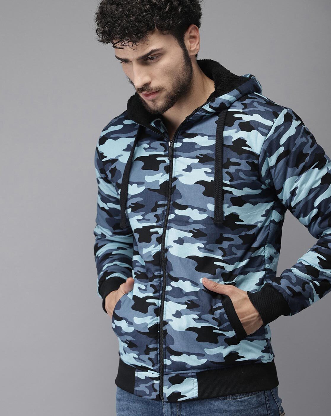 Buy Blue Jackets & Coats for Men by Campus Sutra Online | Ajio.com