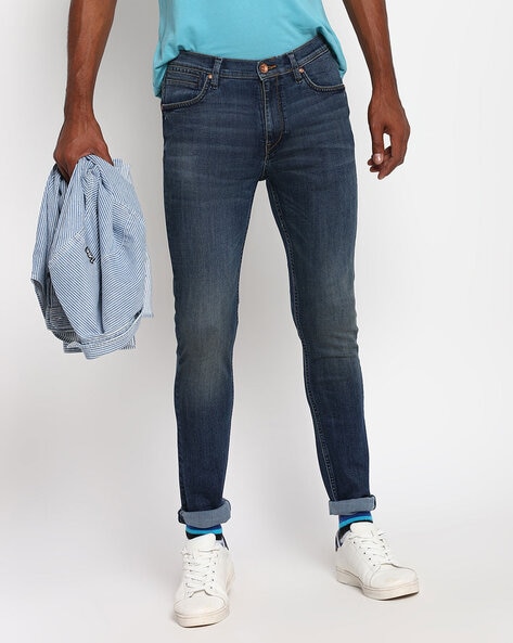 Lee Mid-Rise Skinny Fit Jeans