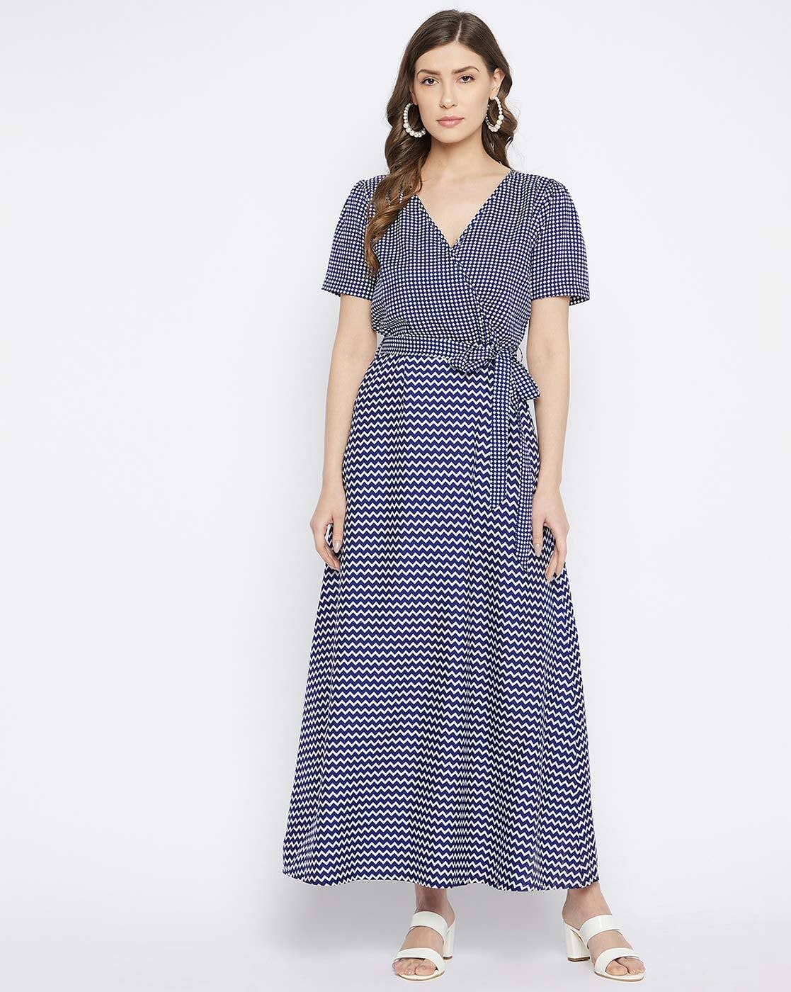 WEAVETECH IMPEX Striped A-Line Dress Price in India, Full Specifications &  Offers | DTashion.com