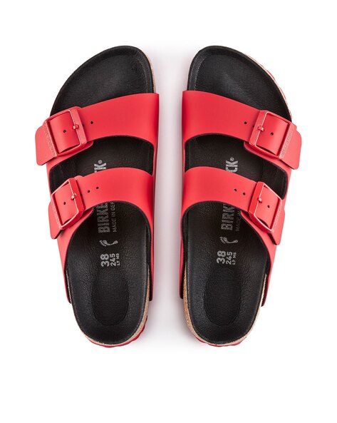 Mens hot sale red birkenstock