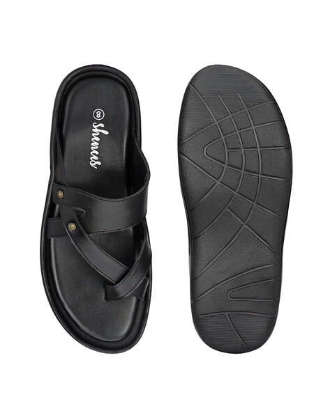 Shences black 2025 daily slippers