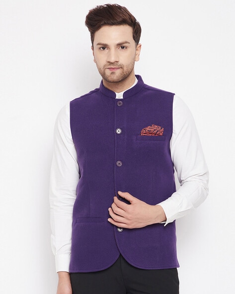 Purple waistcoat hot sale