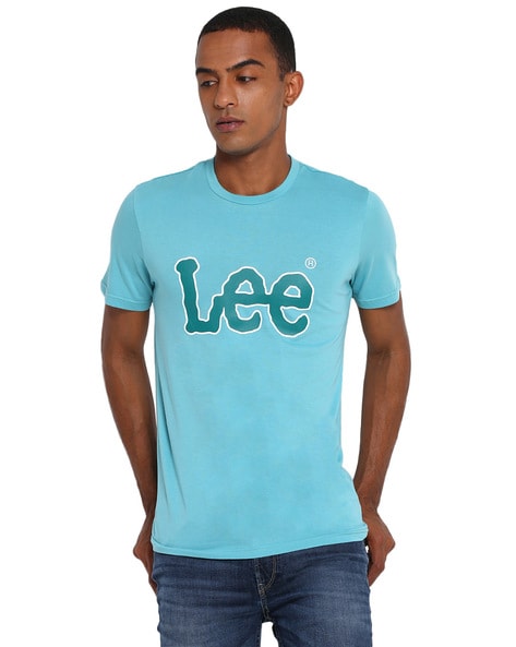 Men for Lee Blue Tshirts Online Buy by