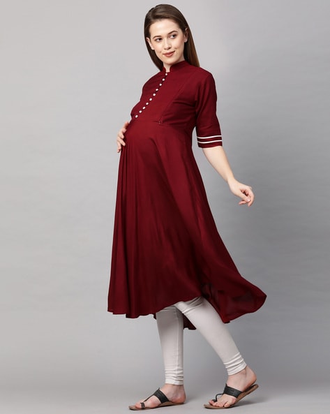 Red A-line maternity kurta at Rs 399/piece in Jaipur