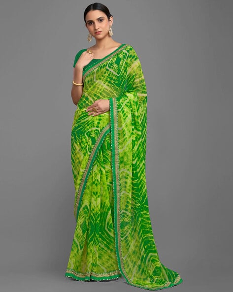 Bandhani 10 colors Low Range Printed Saree, 6 m (with blouse piece) at Rs  250 in Surat