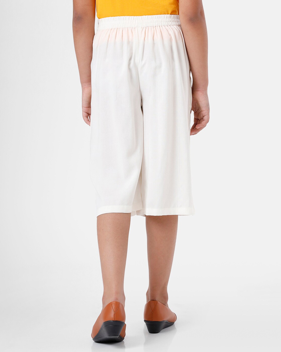 Buy Off White Trousers & Pants for Girls by DeMoza Online