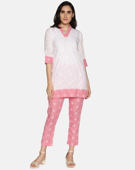 Buy Mulmul Cotton Zari Embroidery Sequinced Kurta Trouser With Dupatta Kurta  Set for Women Online at Silvermerc – Silvermerc Designs