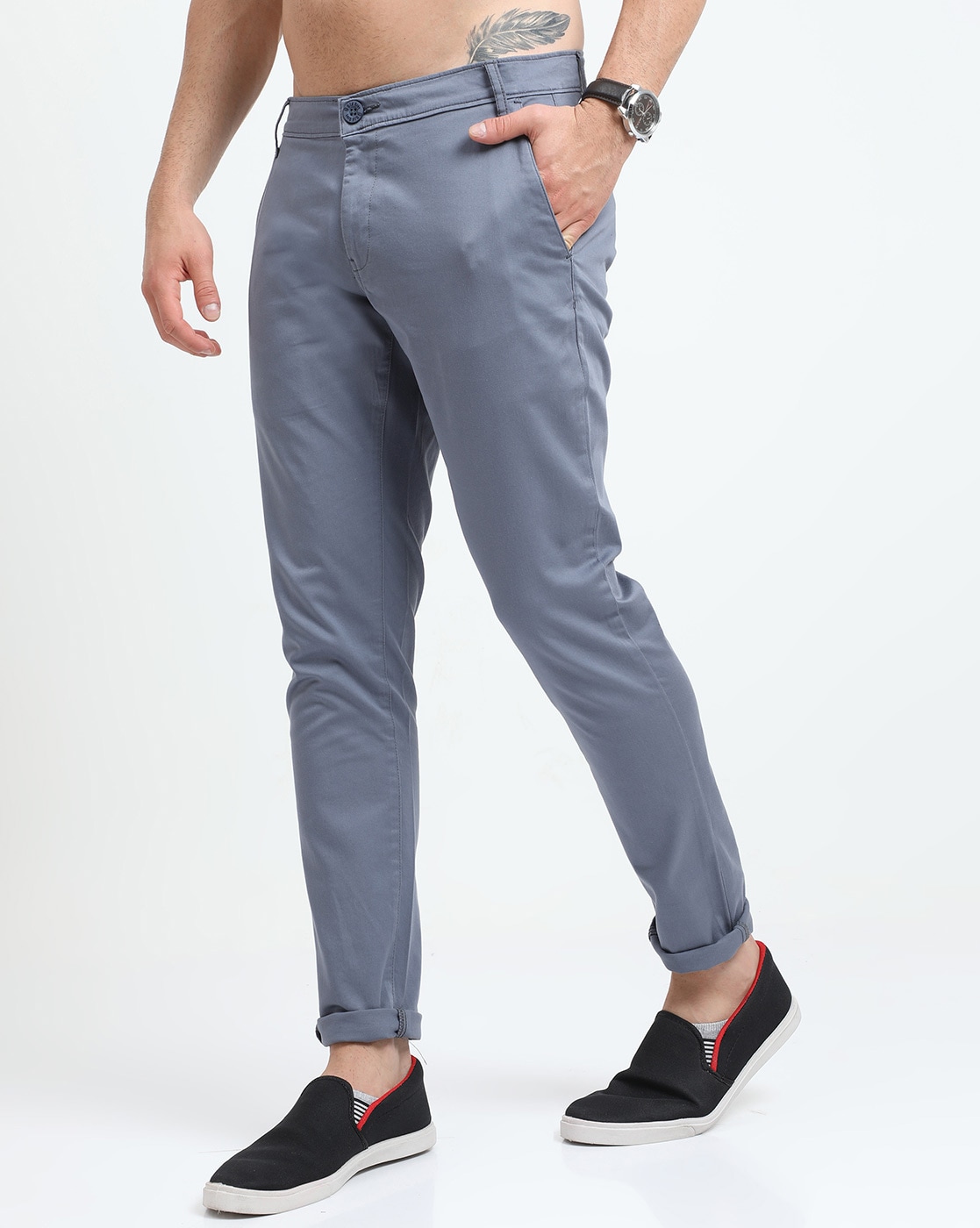 Buy Grey Trousers  Pants for Men by NETPLAY Online  Ajiocom