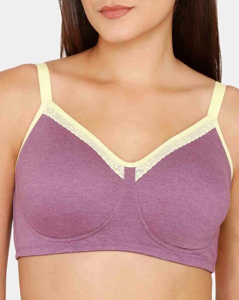 Basics Double Layered Non-Wired Non-Padded Full Coverage Super Support Bra