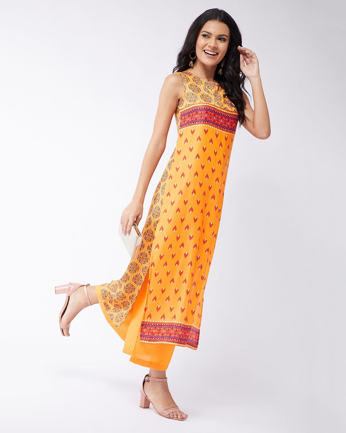 BIBA Orange Cotton Garara Suit Set - 10-11 Years in Kanpur at best price by  Multani Ram Arora & S S Sarees - Justdial