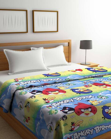 KLOTTHE Angry Bird Print  210 GSM Double Bed Dohar
