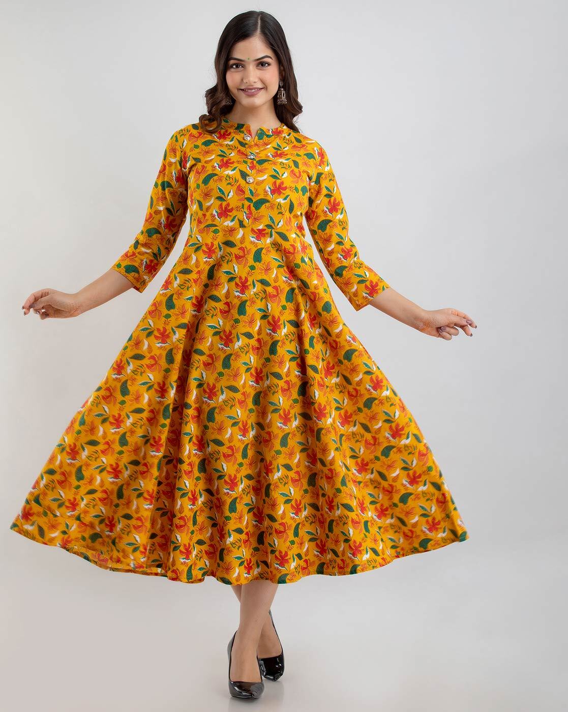 Buy Yellow Dresses for Women by PlusS Online | Ajio.com
