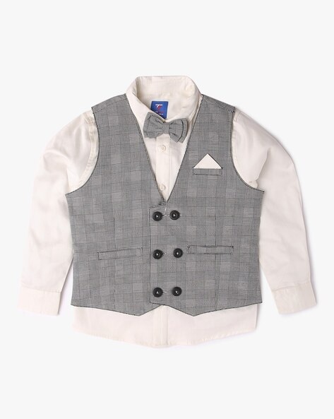 Boys Grey Waistcoat Suit, Boys Grey Suit, Baby Boys Suit Wedding Party  Pageboy | eBay