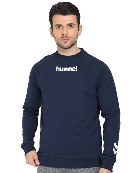 Typographic Raglan Sleeves Sweatshirt