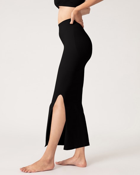 NYKD Everyday Saree Petticoat for Women - Shapewear with Drawstring, Side  Slit, Mermaid Cut - Saree Shapewear, NYOE01, Gold, S, 1N : :  Fashion