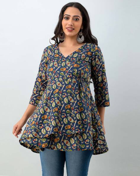 Buy Blue Kurtis Tunics for Women by Clothing Culture Online