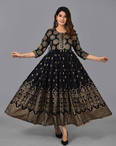 Buy Black Jam Silk Embroidered Dress Material With Digital Printed Dupatta  Online at Best Prices in India - JioMart.
