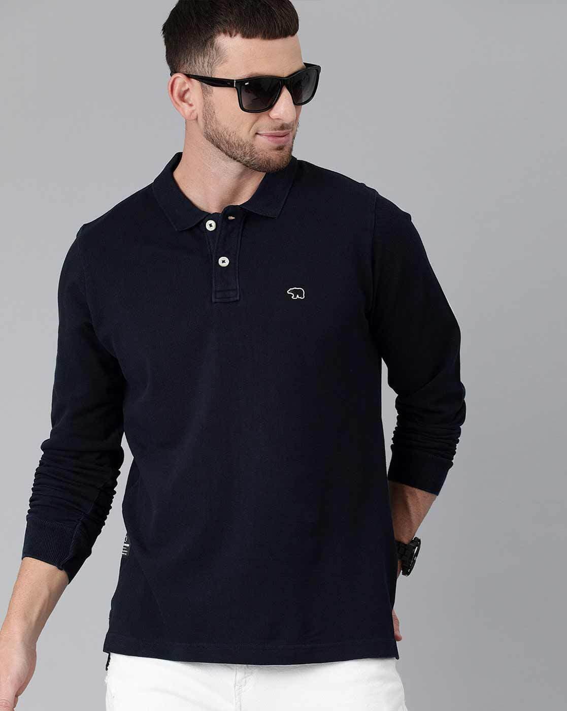 THE BEAR HOUSE Full Sleeves Polo T-shirt