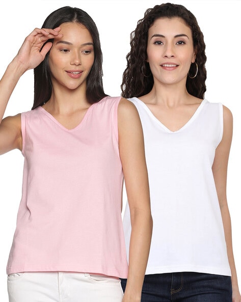 Buy White Tops for Women by ECOLINE CLOTHING Online
