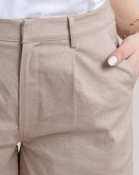Buy Beige Shorts for Women by Fable Street Online