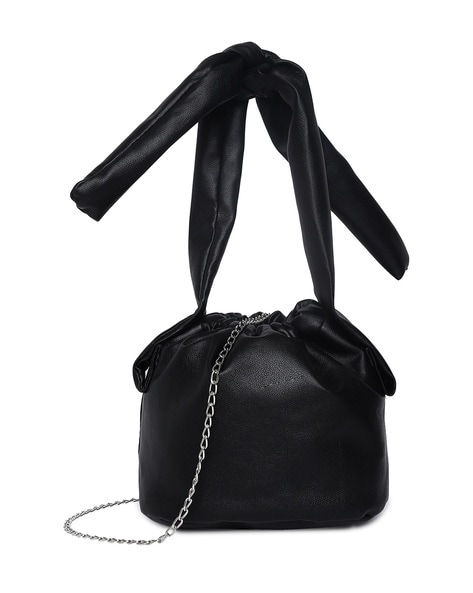 Mia De Luca Designer Handbag for Women Large Shiny Black Purse | eBay