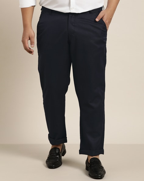 Sojanya Solid Slim Fit Trousers