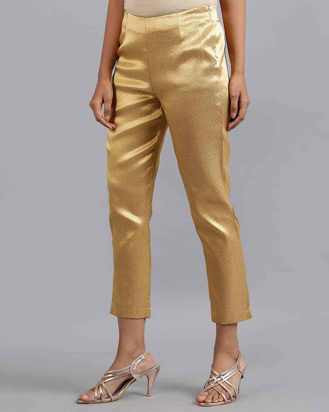 LKBennett Issy Straight Trousers Gold at John Lewis  Partners