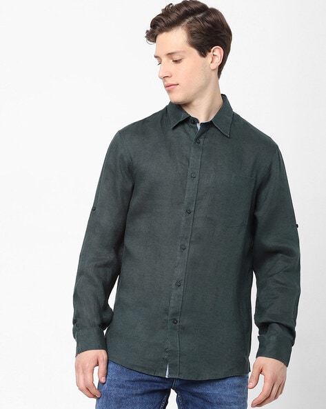 Celio Solid Regular Fit Shirt