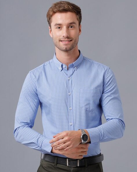 Buy Blue Shirts for Men by YOVISH Online