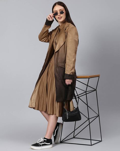 Buy Tan & black Jackets & Coats for Women by Campus Sutra Online