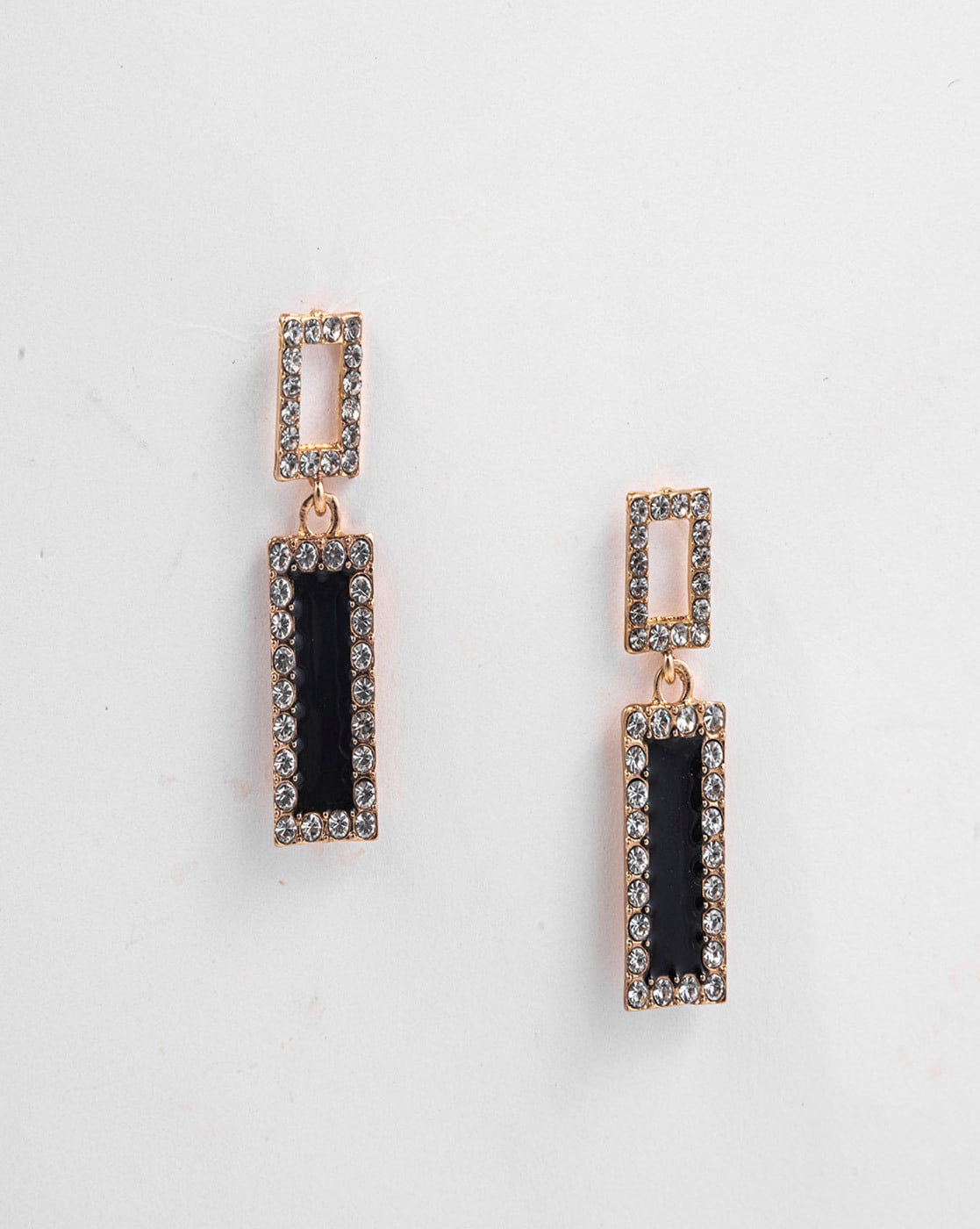 Black Contemporary Circular Drop Earrings – StylishBaby