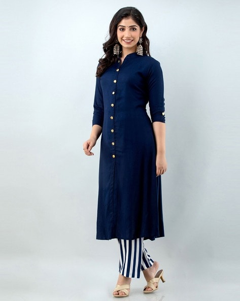Buy Blue Kurtis & Tunics for Women by KD Online | Ajio.com