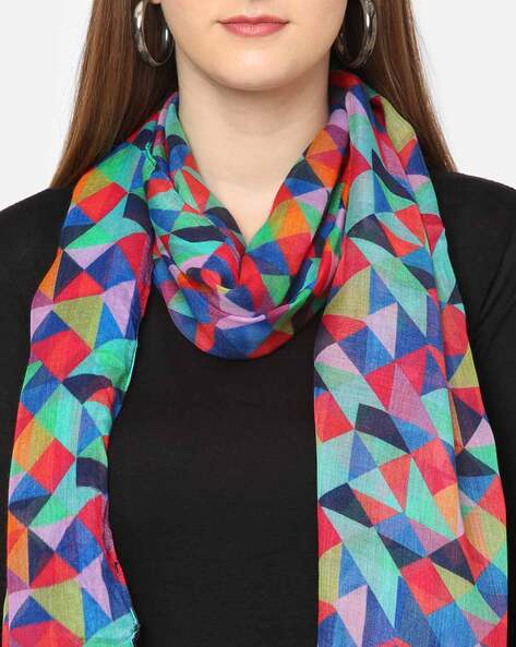 Multicolor Printed Silk Scarves at Rs 300/piece in Jaipur