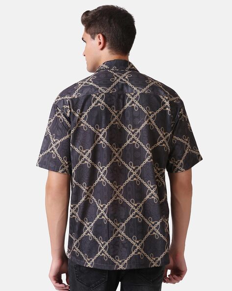 Monogram Short-Sleeved Printed Silk Shirt - Men - Ready-to-Wear