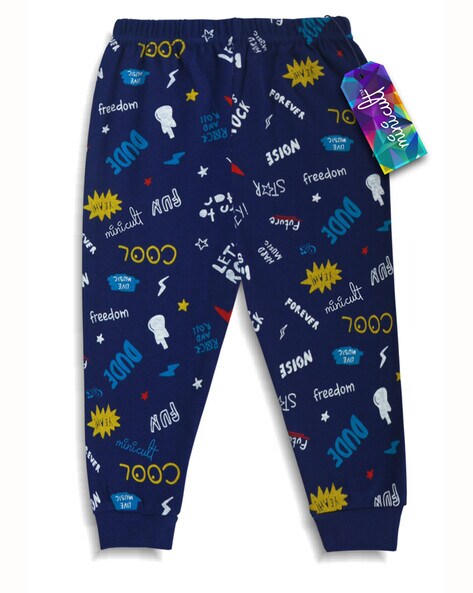 minicult Boy's Loose Fit Thin Cotton Track Pant for Summer (Pack of  5)(Multicolor) Dark Blue