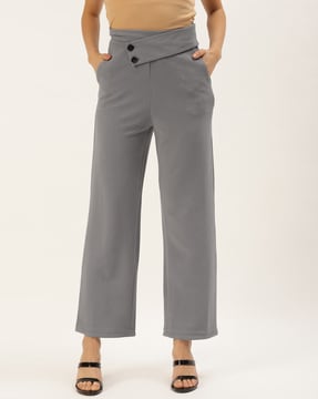 Women's Grey Cuffed Cargo Trousers – Styledup.co.uk