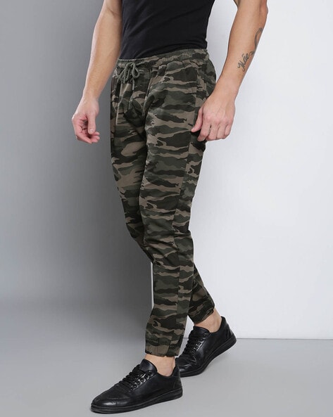 Buy BEING HUMAN Mens 4 Pocket Camouflage Joggers | Shoppers Stop
