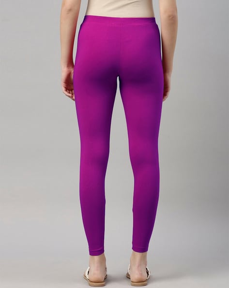 Buy Kryptic Women Purple Solid Slim fit Ankle-Length Legging Online at Best  Prices in India - JioMart.