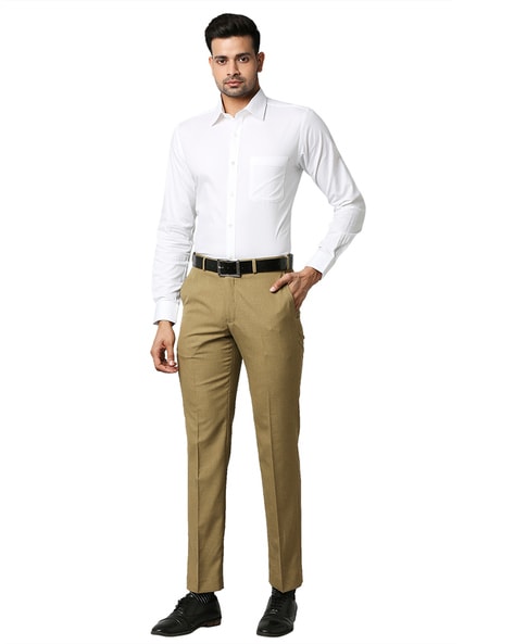 Buy Green Trousers & Pants for Men by PARK AVENUE Online | Ajio.com