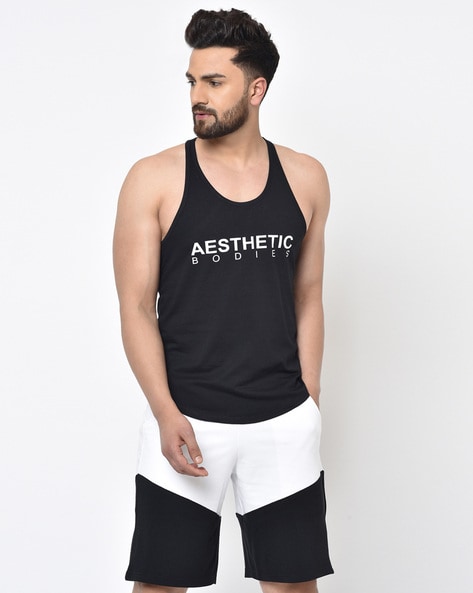 Men Solid Black Tank Top at Rs 345/piece, Men Top in Delhi