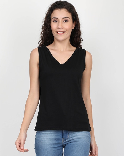 Buy Black Tops for Women by ECOLINE CLOTHING Online