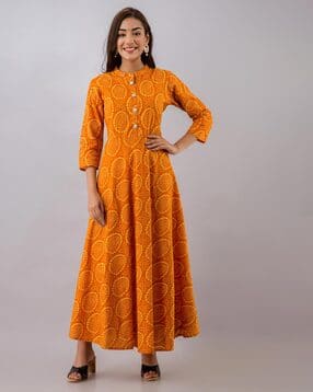 glam roots Paisley Print Fit & Flare Dress-picture-17